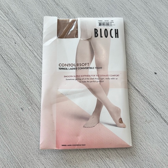 BLOCH Women's Tan/Nude Contoursoft Adaptatoe Tights SM/MD T0982L - Picture 1 of 6